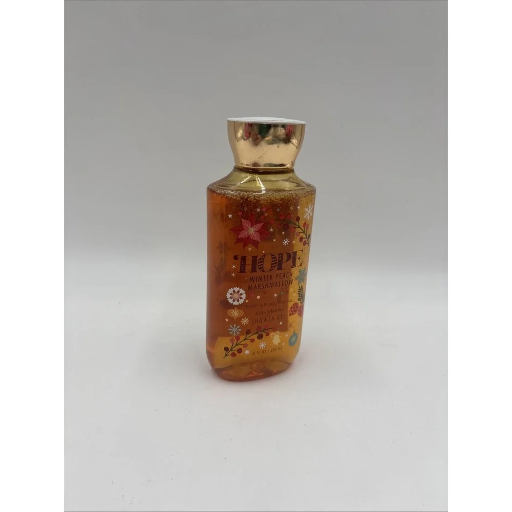 Bath and Body Works Winter Peach Marshmallow Shower Gel 10 fl oz NEW